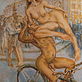 Venus and Adonis cycling under Eros