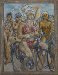 Mackenzie Gallery Features World Naked Bike Ride Paintings By Peregrine Roskilly
